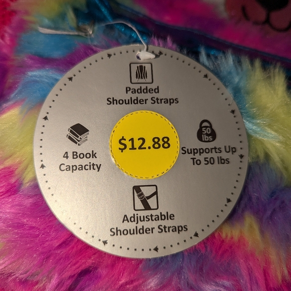 LLAMA Faux Fur Kids Backpack NWT - Picture 14 of 14